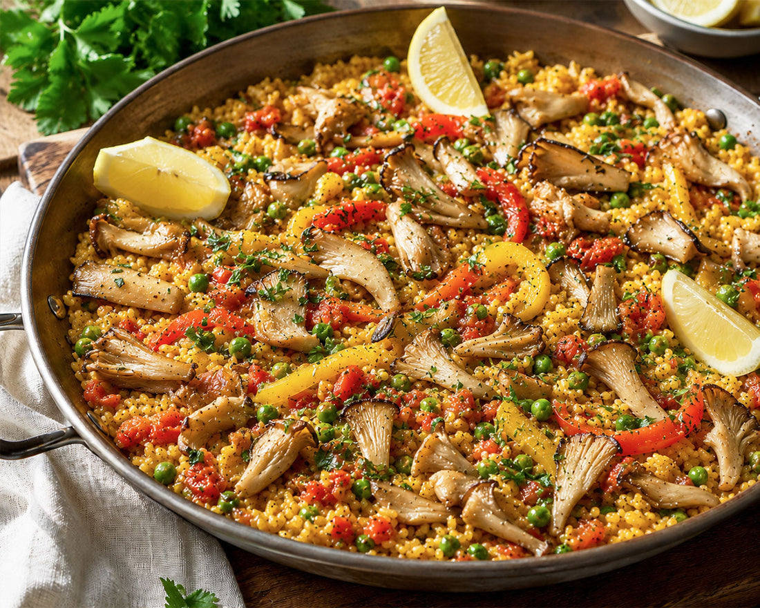 Sommerliche Pilz-Paella